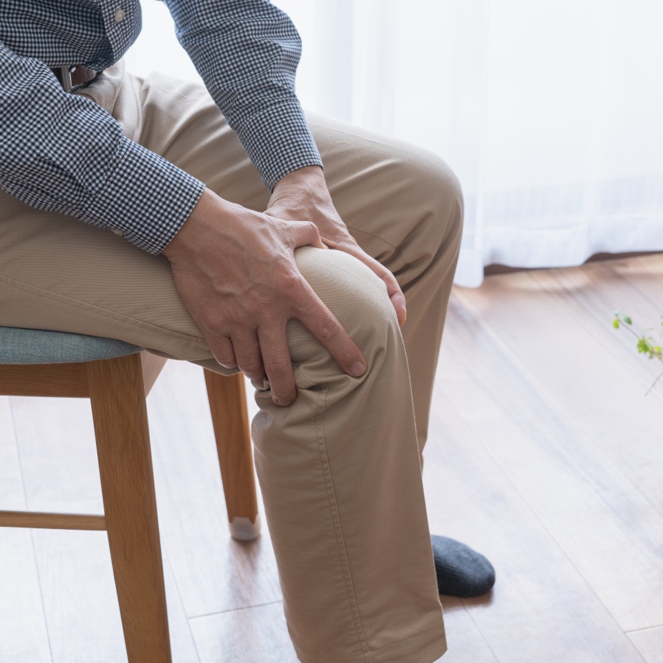 A man with knee pain.